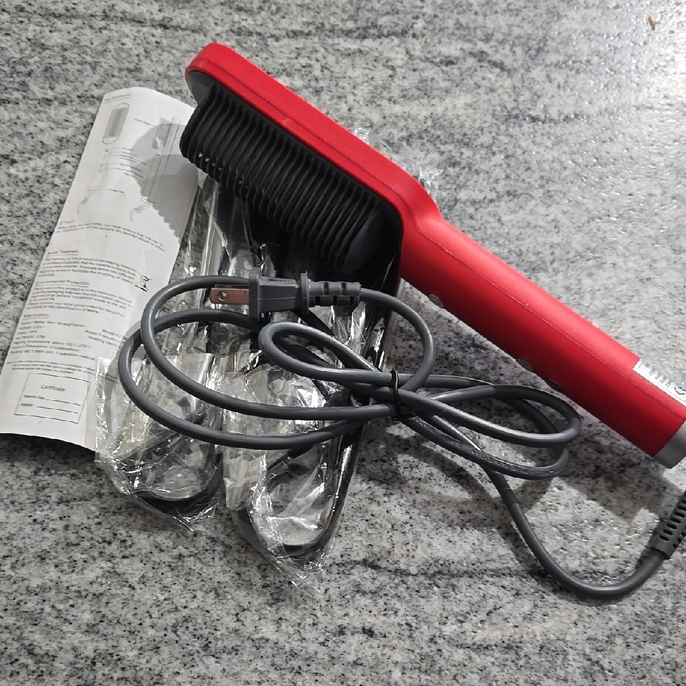 Ramindong Ionic Ring Hair Straightener Comb with Negative Ions